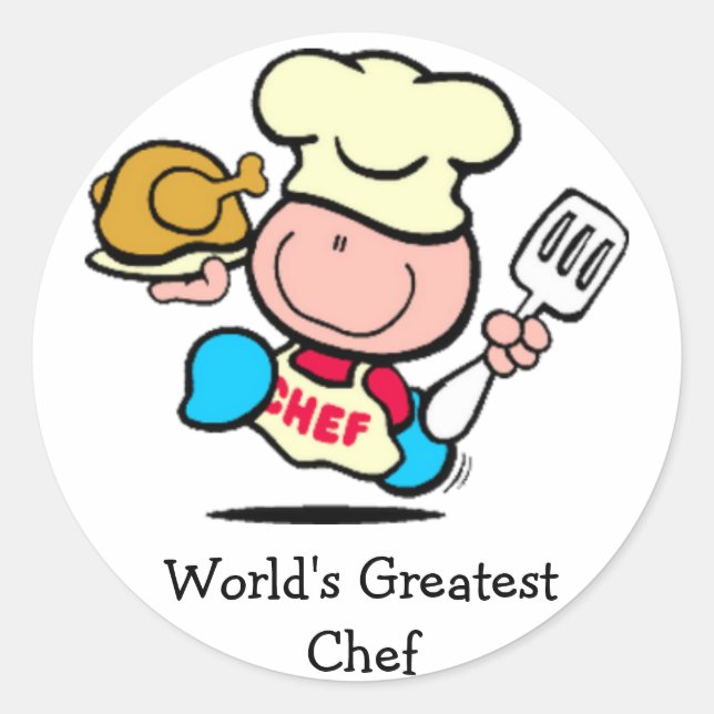Le plus grand chef du monde Sticker (Devant)