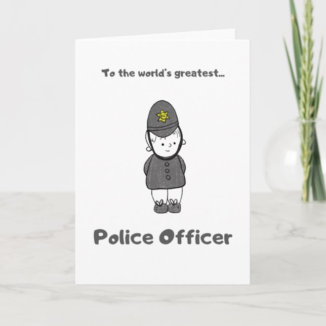 Le plus grand policier du monde - Carte de voeux (Devant)