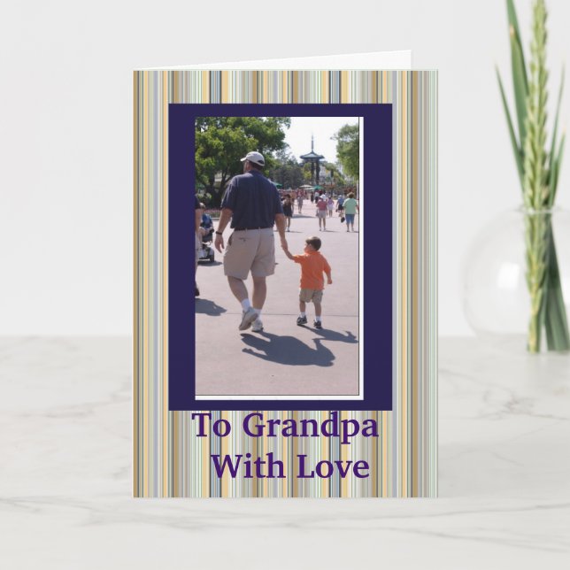 LE POÈME DE GRANDPA LA CARTE DE SALUT (Devant)