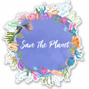 Le Poisson De Corail Sauve Le Sticker Planète