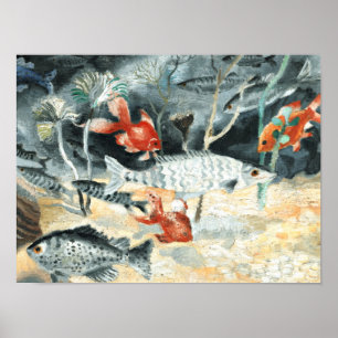 Le poisson rouge, tableau de Christopher Wood