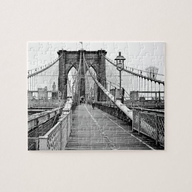 Le pont Brooklyn dans le puzzle d'été (Horizontal)