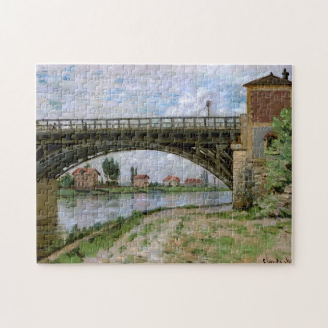 Le Pont D'Argenteuil Claude Monet Fine Art Jigsaw Puzzle (Horizontal)