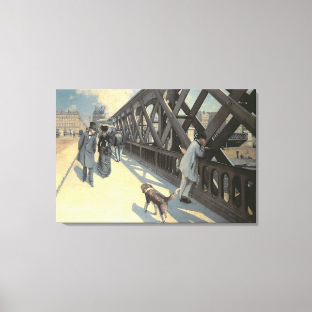 Le Pont de L'Europe, 1876 Canvas Print (Front)