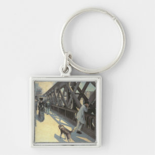 Le Pont de L'Europe, 1876 Keychain