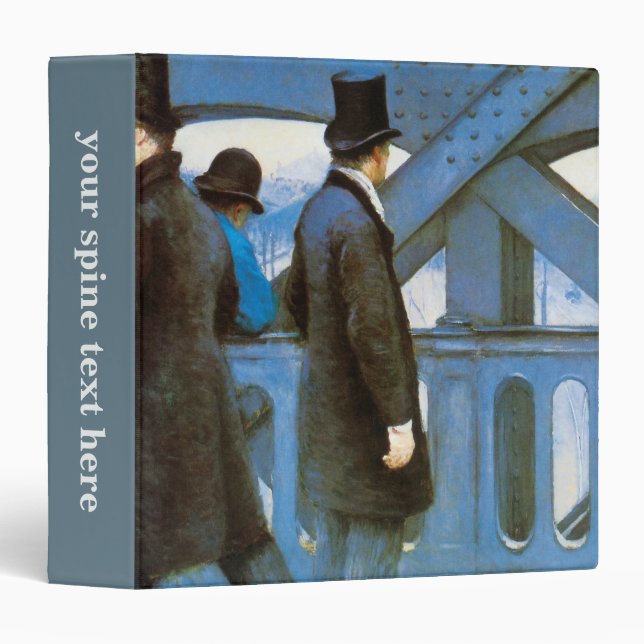 Le Pont de l'Europe by Gustave Caillebotte Binder (Front/Spine)