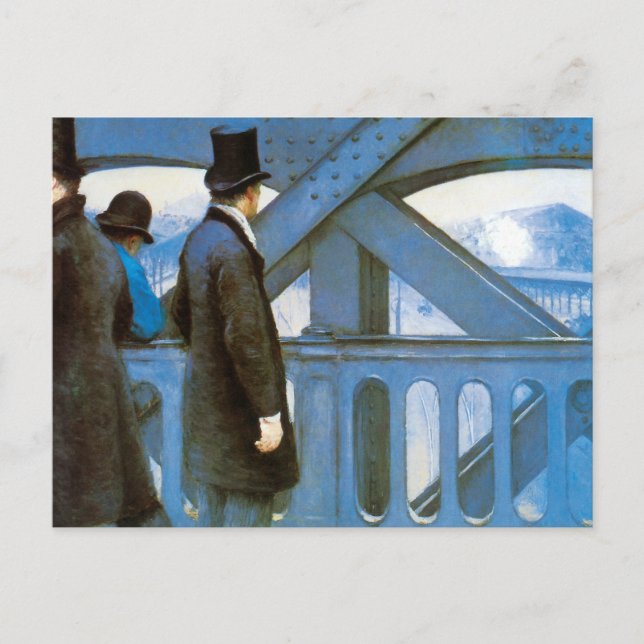 Le Pont de l'Europe by Gustave Caillebotte Postcard (Front)