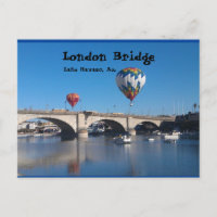 Le pont de Londres, le lac Havasu, Az. Carte posta