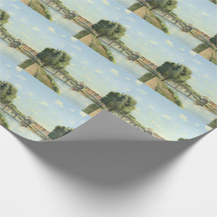 Le Pont Du Chemin De Fer Camille Pissarro Wrapping Paper