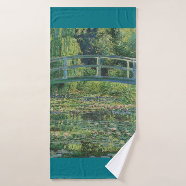 Le pont japonais (Water-Lily Pond), Monet (Serviette de bain)