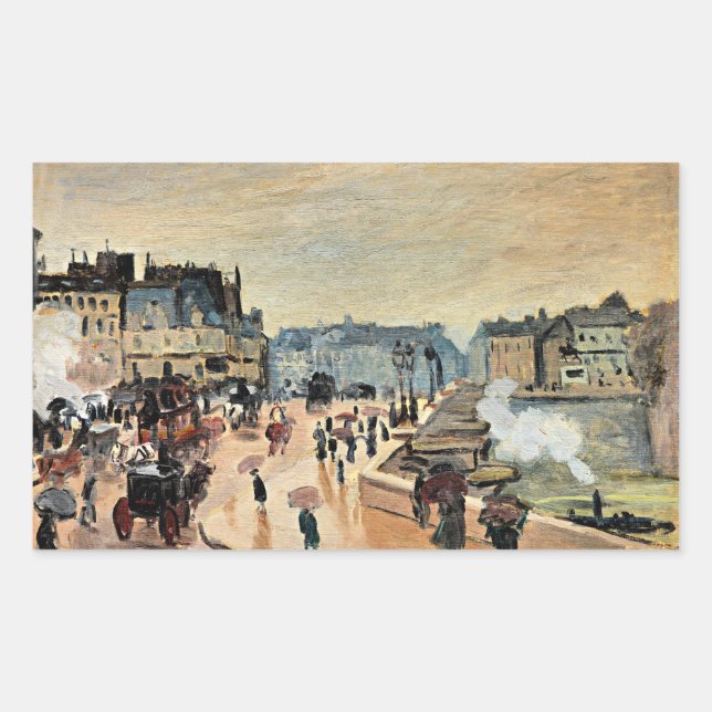 Le Pont Neuf by Claude Monet Sticker (Front)