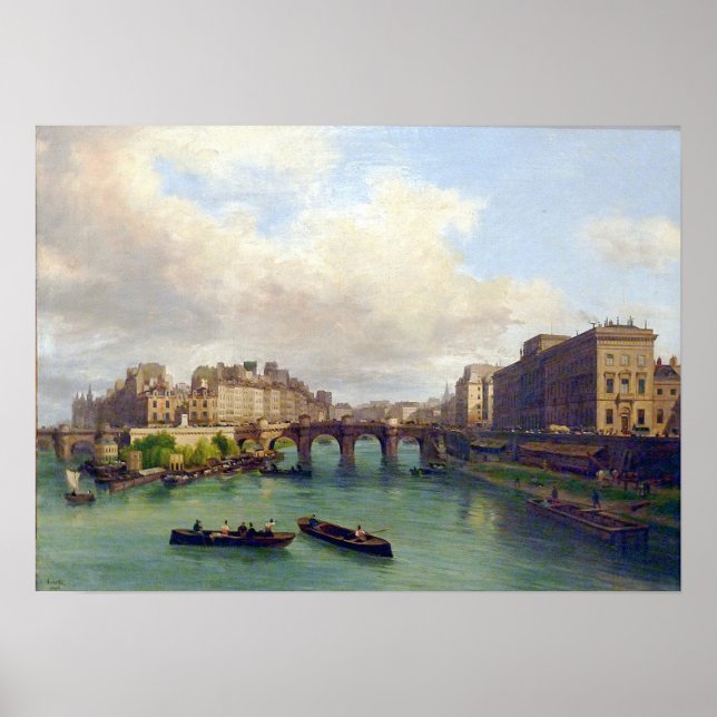 Le Pont-Neuf – Giuseppe Canella – 1832 Poster (Front)