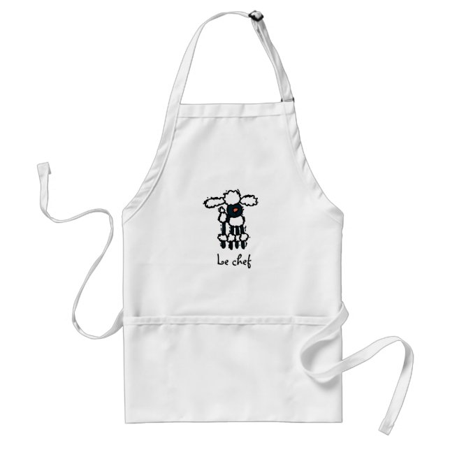 Le Poodle Chef apron (Front)
