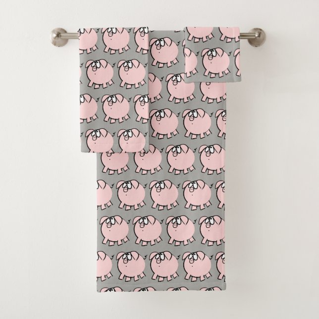 Le porc drôle d'illustration de 4 bandes dessinées (En situation)