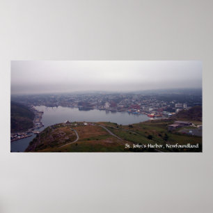 Le port de St John, affiche de Terre-Neuve