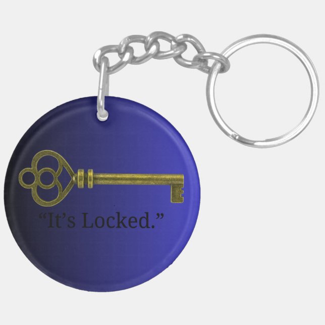 Le Porte - clé acrylique de Lover livre mystère (Dos droit)