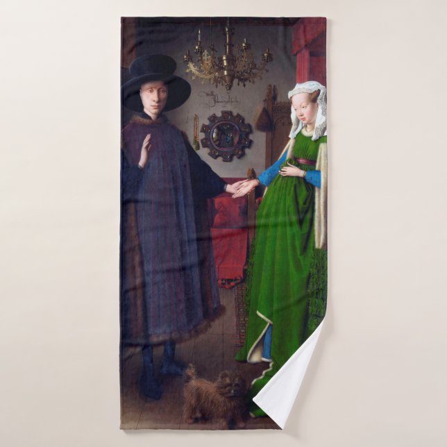Le portrait Arnolfini, Jan van Eyck (Serviette de bain)