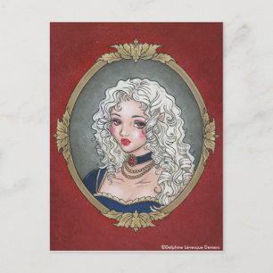 Le Portrait De La Vampiresse Carte Postale Gothiqu