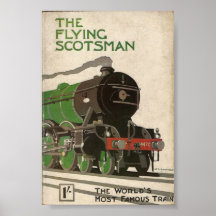 Le poster vintage écossais volant