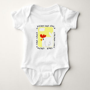 Le poulet indique des T-shirts et des cadeaux de
