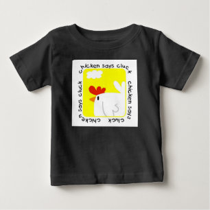 Le poulet indique le T-shirts de ferme de