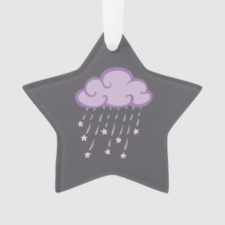 Le pourpre courbe le nuage de pluie avec des