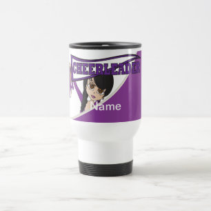 Le pourpre personnalisent des tasses de pom-pom