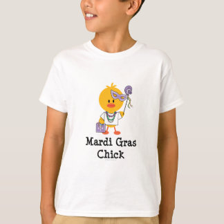 Le poussin de mardi gras badine le T-shirt