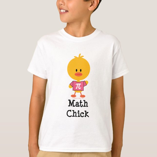 Le poussin de maths badine le T-shirt (Devant)