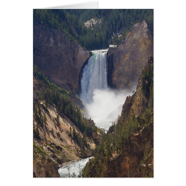 Le Pouvoir De La Carte De Voeux Yellowstone (Devant)