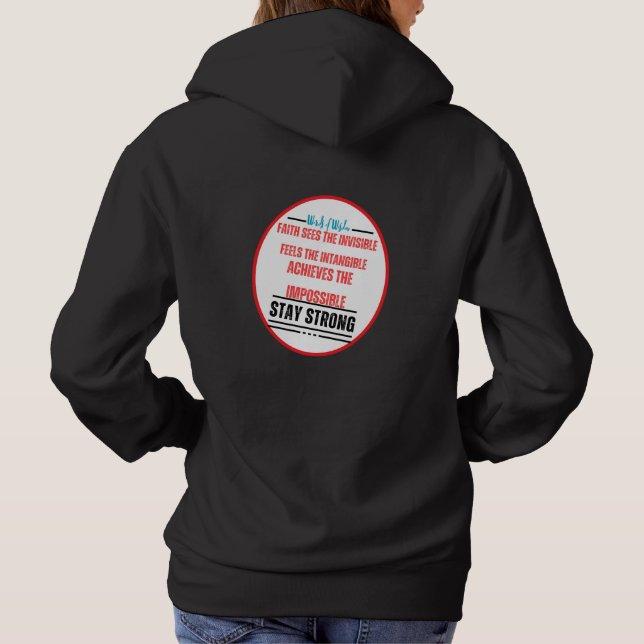 Le pouvoir de la foi Sweat - shirt à capuche chrét (Dos)