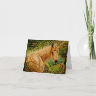 Le pré du miel - carte pour notes de licorne
