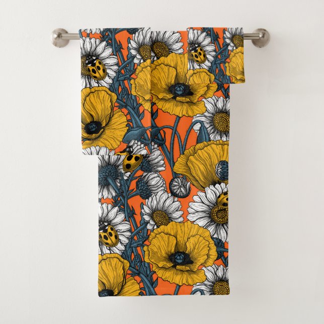 Le pré en jaune et bleu (En situation)