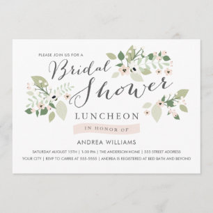 Le pré fleurit invitation de déjeuner de Fête de