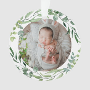 Le premier cadre plante vert de noël pour bébé