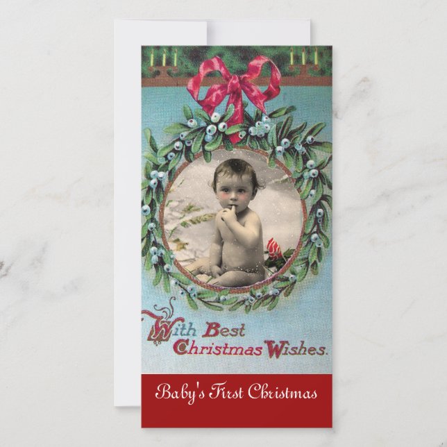 LE PREMIER MODÈLE PHOTO DE LA COURONNE DE NOËL DE  (Devant)