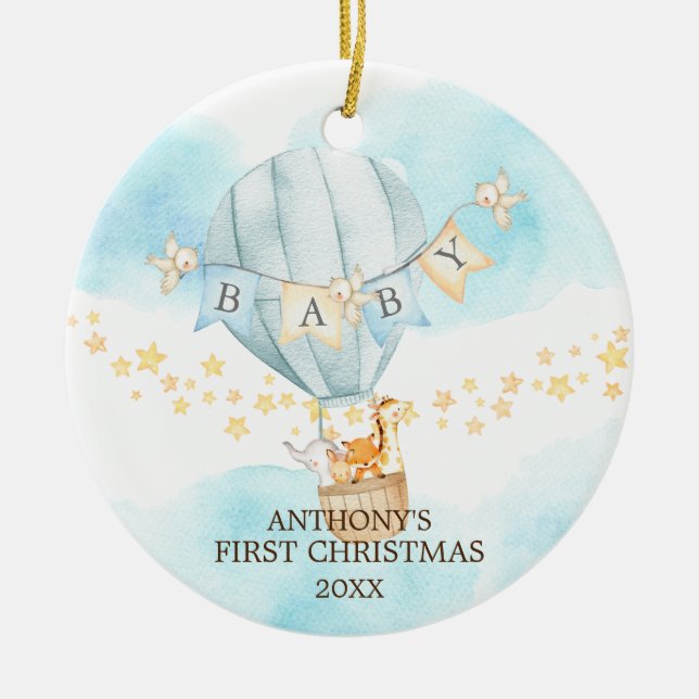 Le premier ornement de Noël du petit garçon doux (Devant)