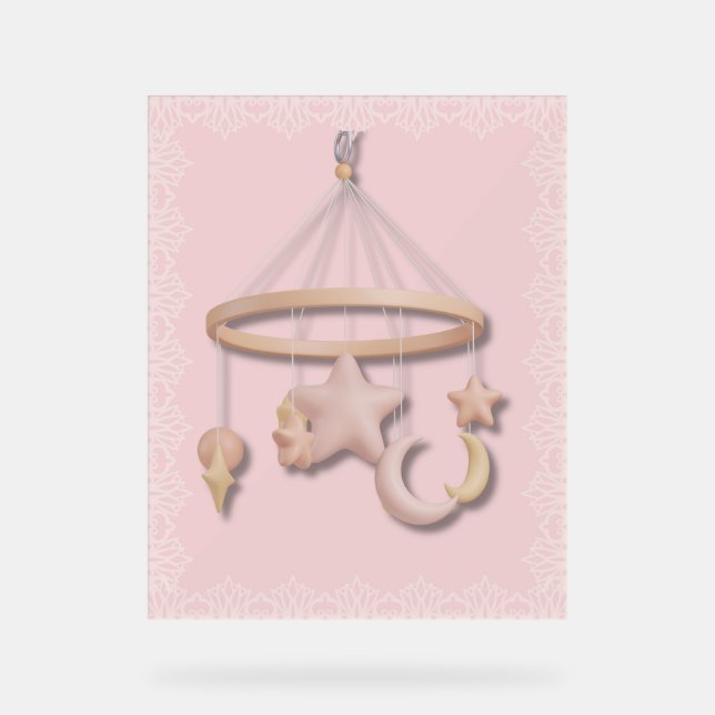 Le premier portable du bébé | Lune et étoiles Past (Recto)