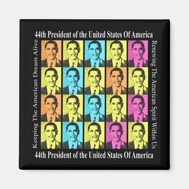 LE PRÉSIDENT BARACK OBAMA MAGNET (Devant)