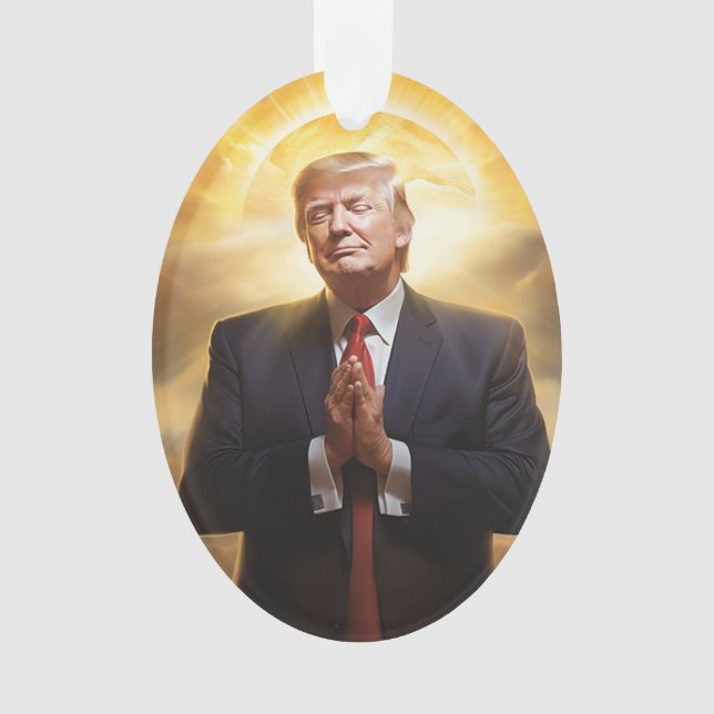 Le président Donald J Trump - Ornement acrylique (devant)