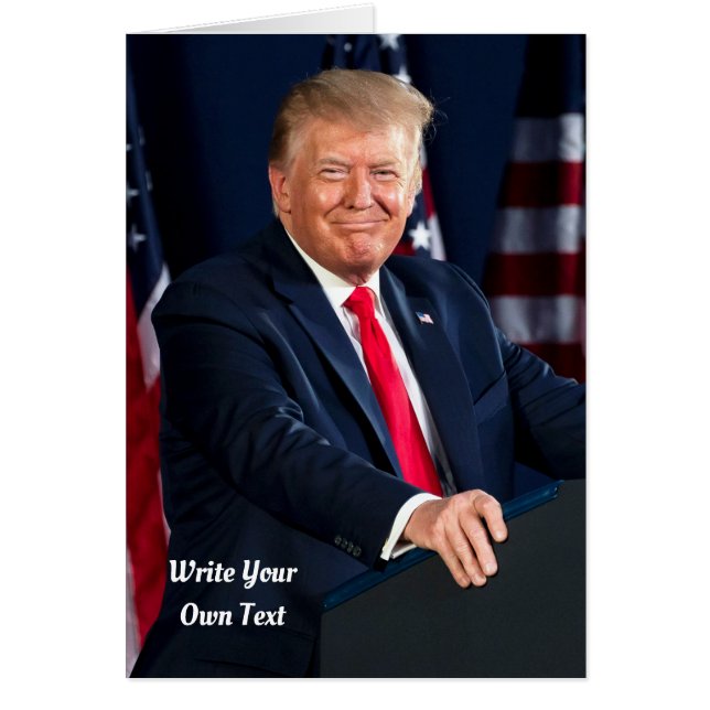 Le président Donald Trump - Écrivez votre propre t (Devant)