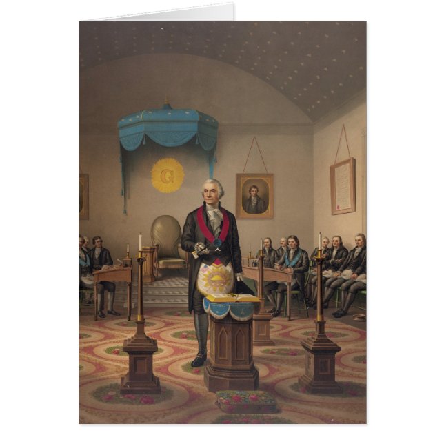 Le Président George Washington en tant que maçon (Devant)