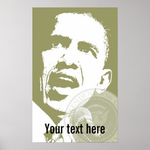 Le Président Obama - affiche - modèle