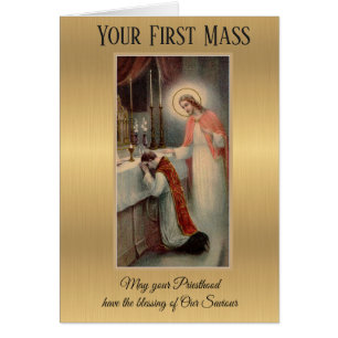 Le prêtre célèbre sa première messe