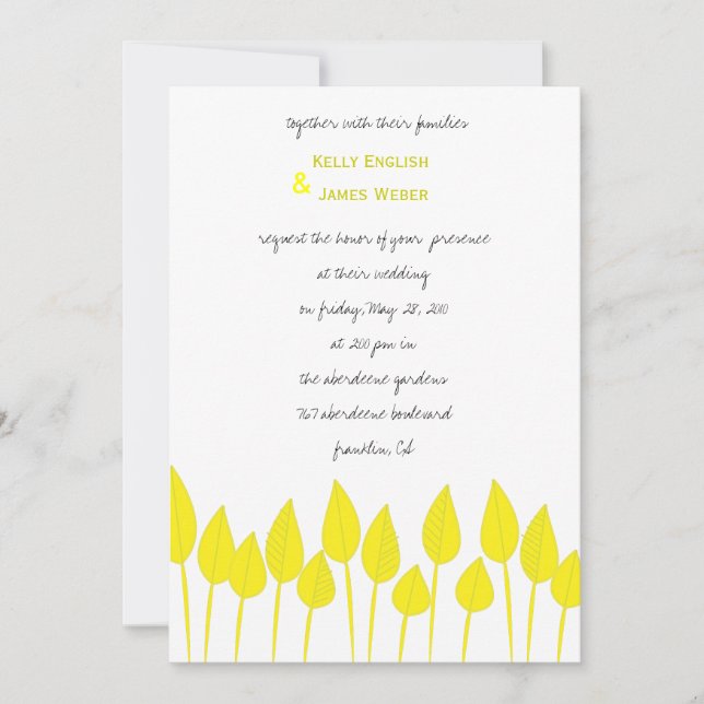 Le Printemps A Sprung Invitation (Devant)