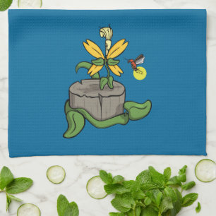 Le printemps accueille la serviette de cuisine d'é