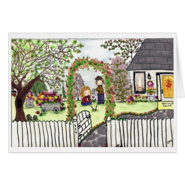 "Le printemps arrive ici" (Devant horizontal)