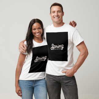 le printemps arrive t-shirt blanc