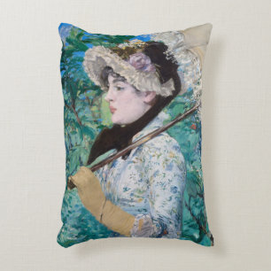Le Printemps Édouard Manet Impressionist Painting Decorative Pillow