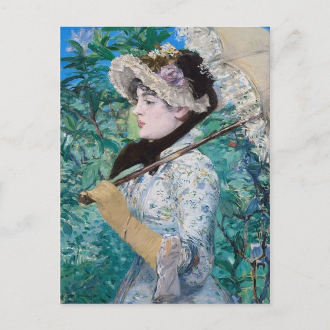 Le Printemps Manet Beaux-Arts Peinture Carte posta (Devant)
